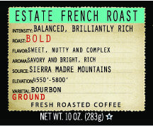 Estate French Roast 10oz Ground Coffee